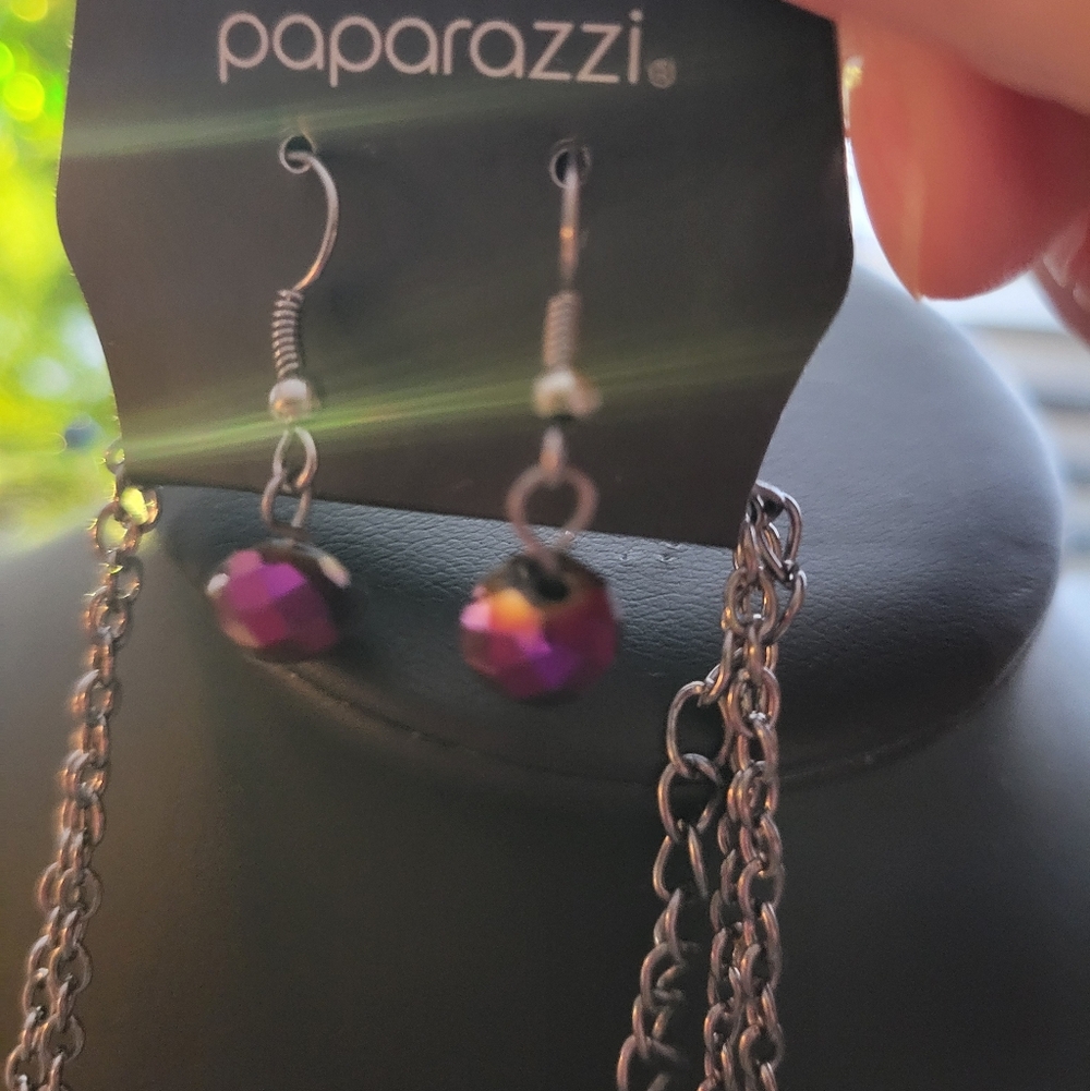 Paparazzi Elegant Purple Beaded Necklace - Picture 3 of 3